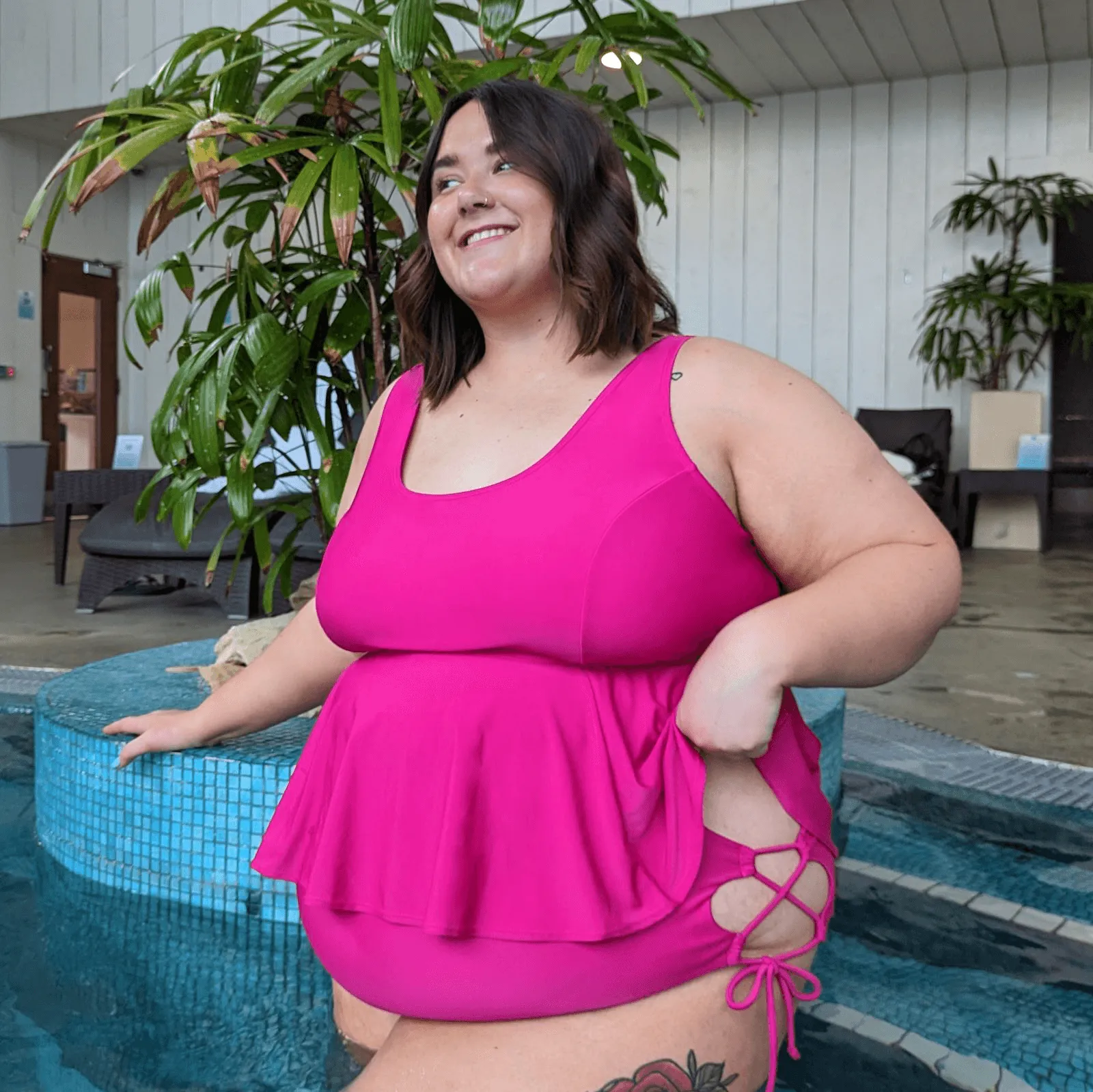 What Babe? Bikini Bottoms - Hot Pink sold by Snag Tights product image thumbnail 4