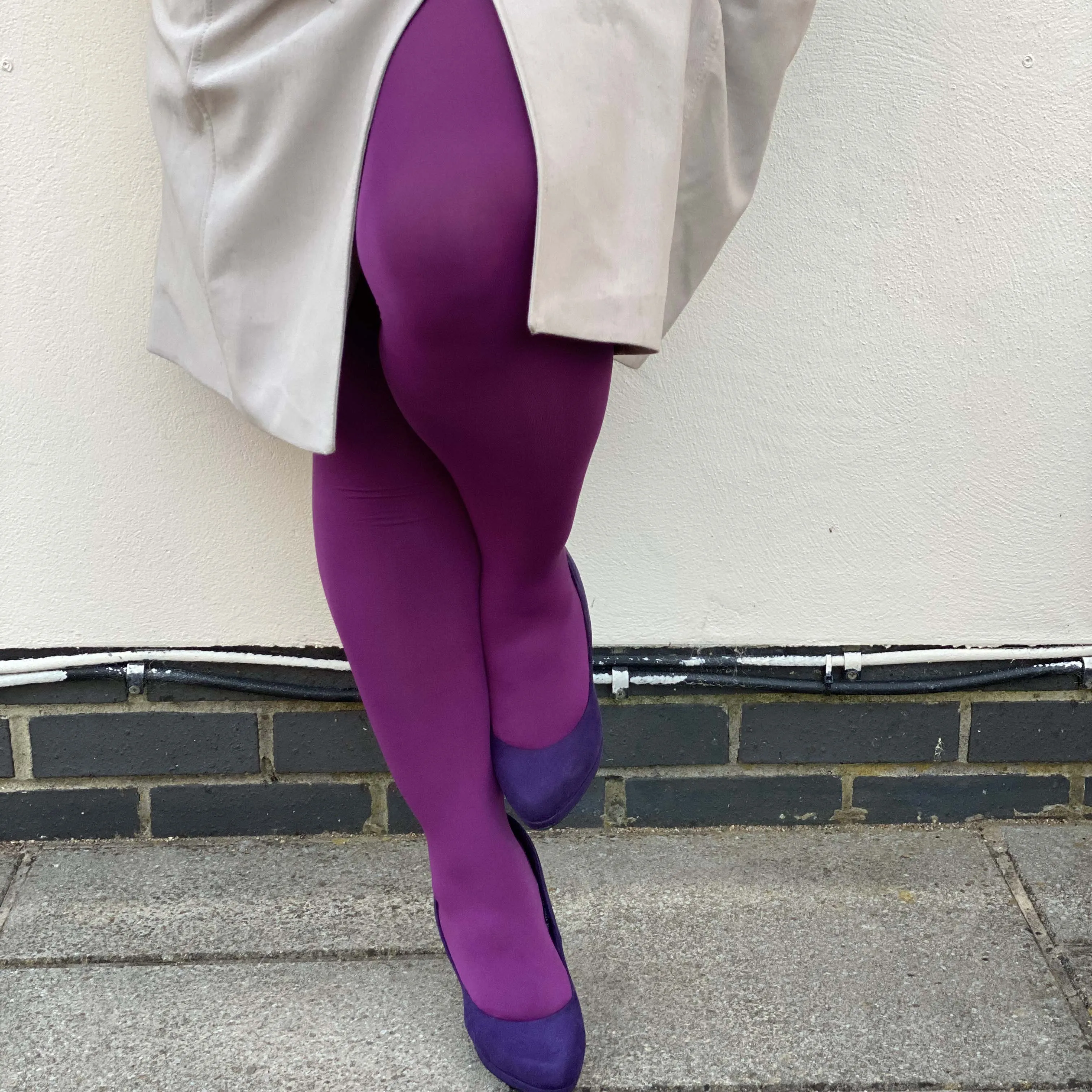 Opaque 80 Den Tights - Figgy Pudding sold by Snag Tights