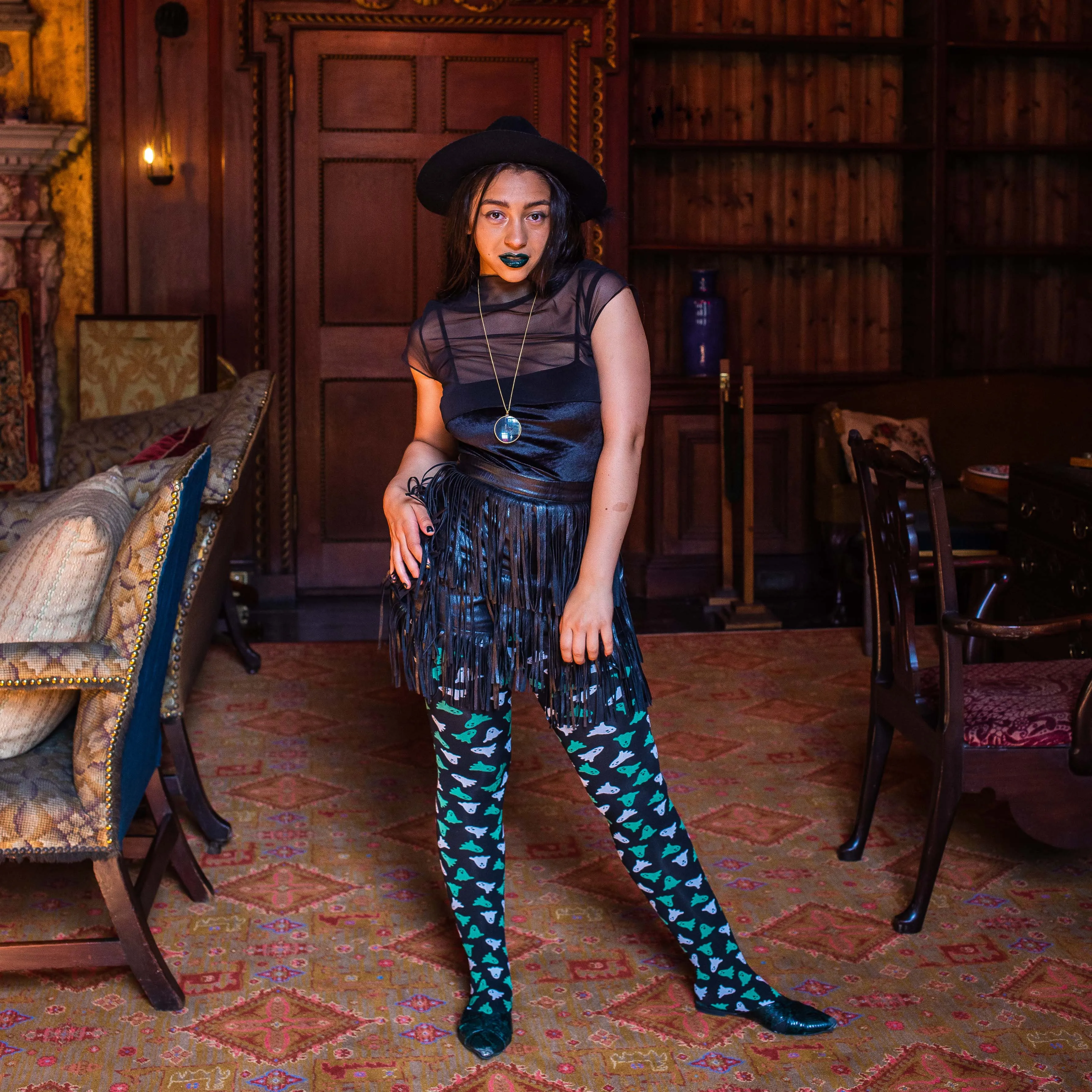 Pattern Tights - Squad Ghouls sold by Snag Tights product image thumbnail 4