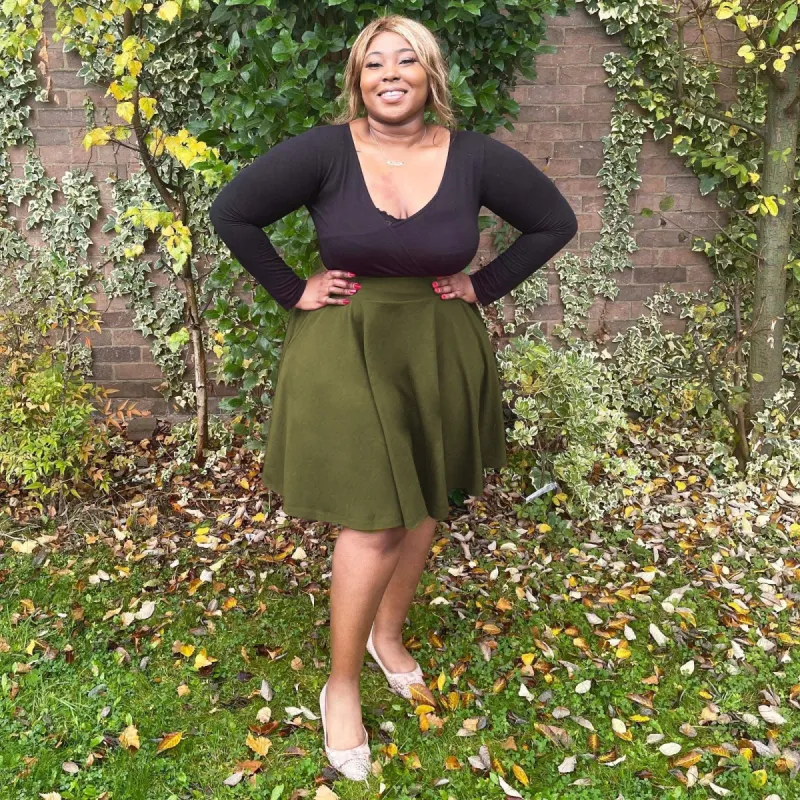 Flare Skirt - Secret Garden (V2) sold by Snag Tights