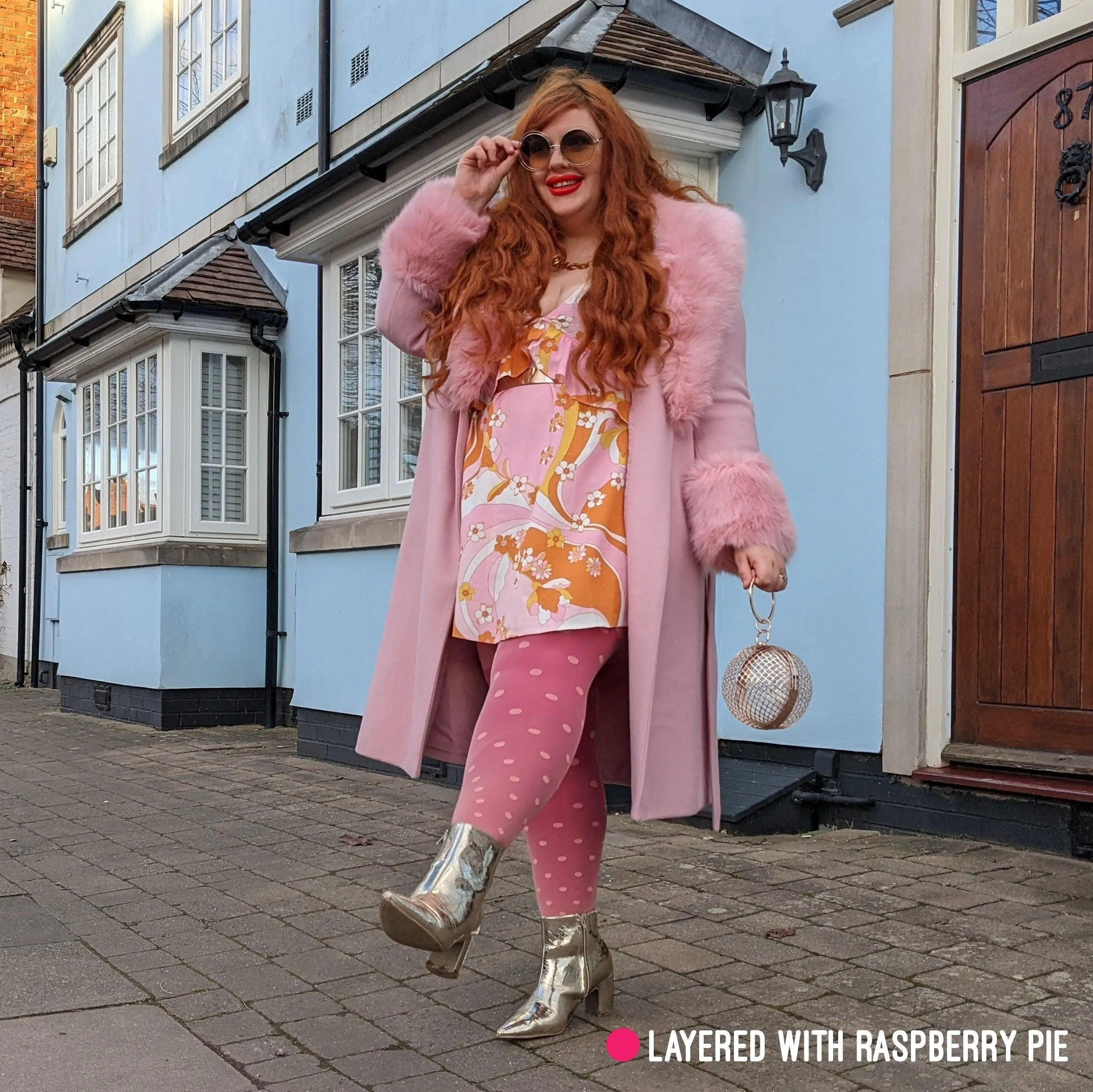 Polka Dot Tights - Abricot sold by Snag Tights product image thumbnail 3