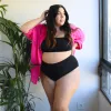 Organic Cotton Full Brief Panties - Black sold by Snag Tights