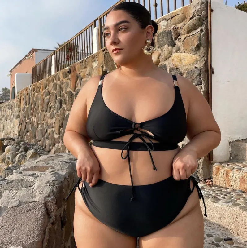 Babe with the Power Bikini Top sold by Snag Tights