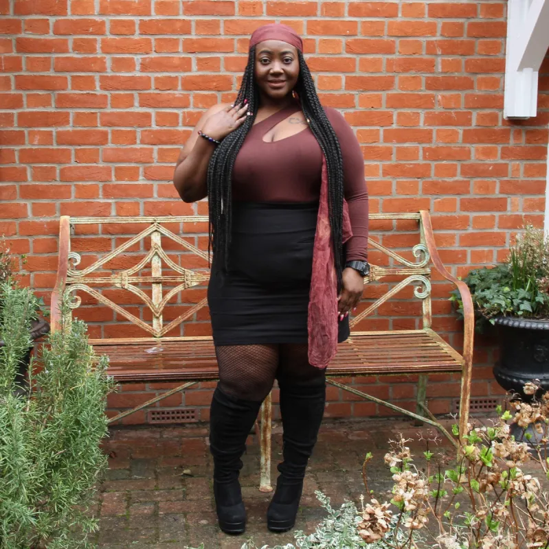 Mini Skirt - Black sold by Snag Tights