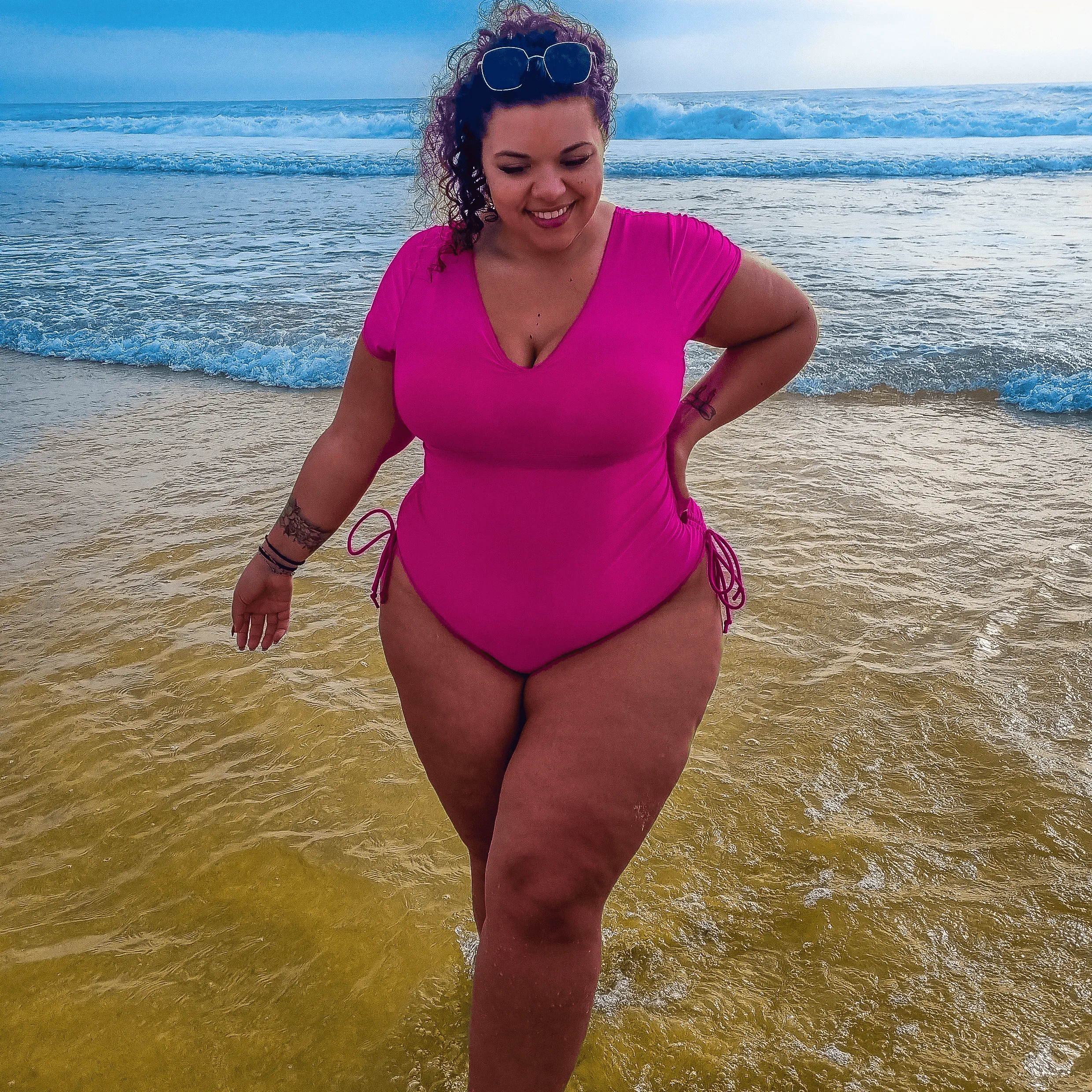 Show me the money Swimsuit - Hot Pink sold by Snag Tights product image thumbnail 2
