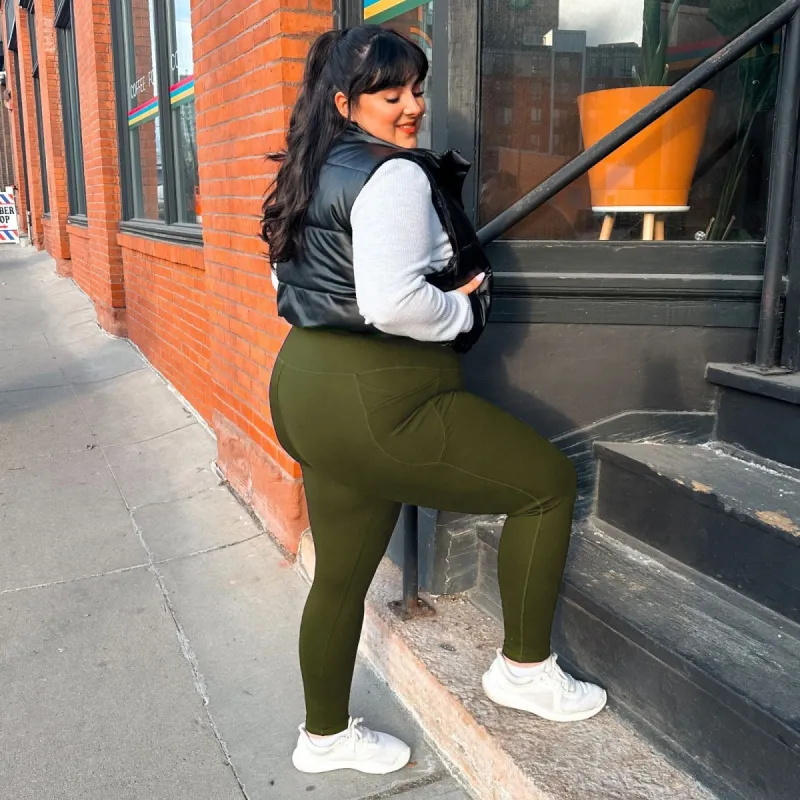Long Squat Proof Leggings - Secret Garden (V2) sold by Snag Tights