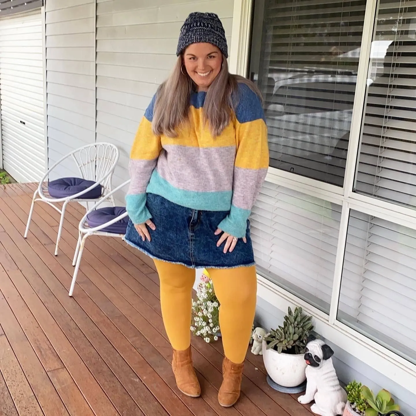 Opaque 80 Den Tights - Colonel Mustard sold by Snag Tights product image thumbnail 5