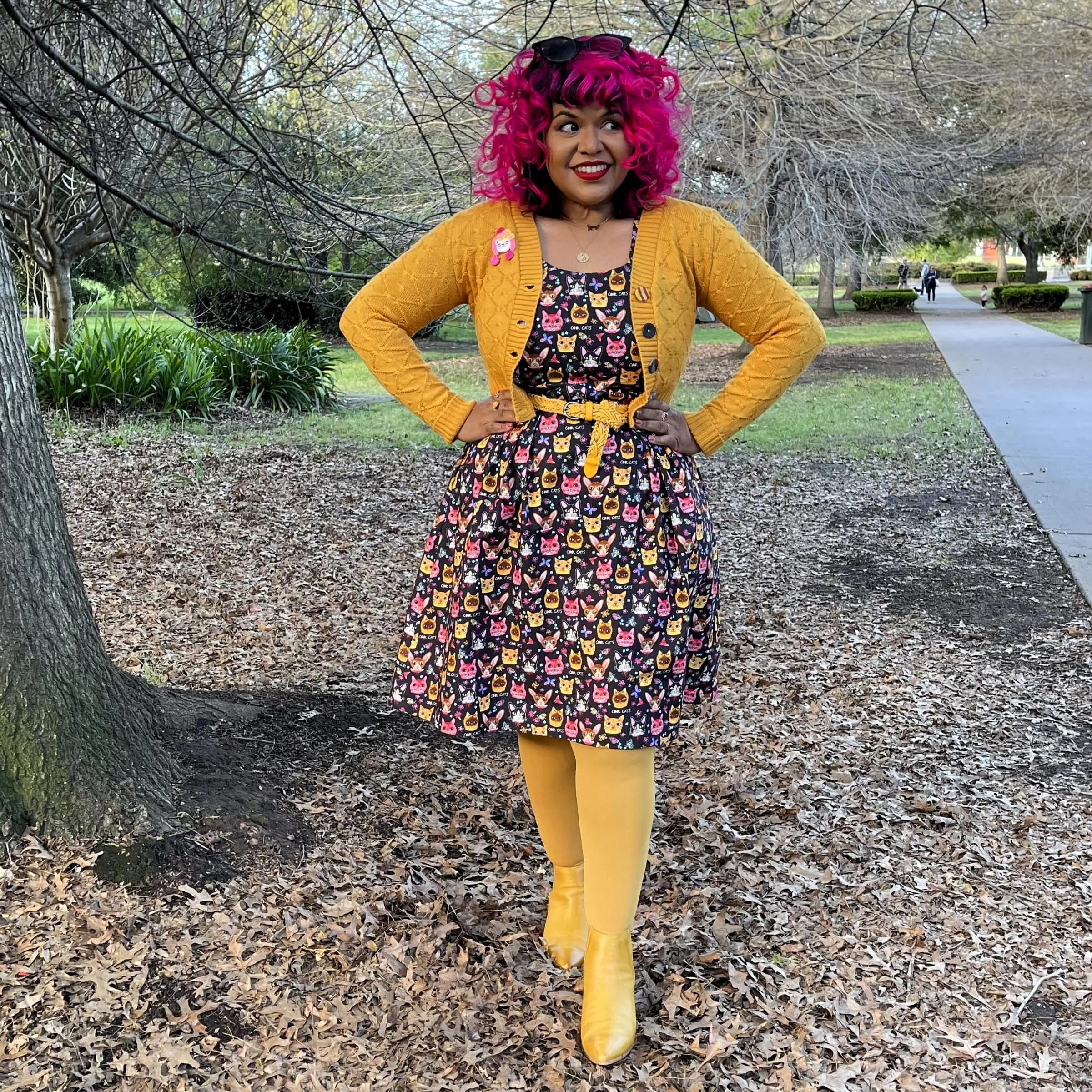 Opaque 80 Den Tights - Colonel Mustard sold by Snag Tights product image thumbnail 4