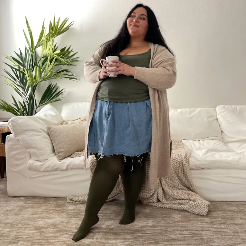 Super Opaque 120 Den Tights - Peace sold by Snag Tights