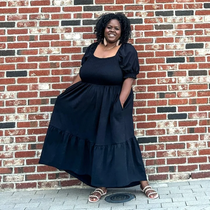 Shirred Midi Dress sold by Snag Tights