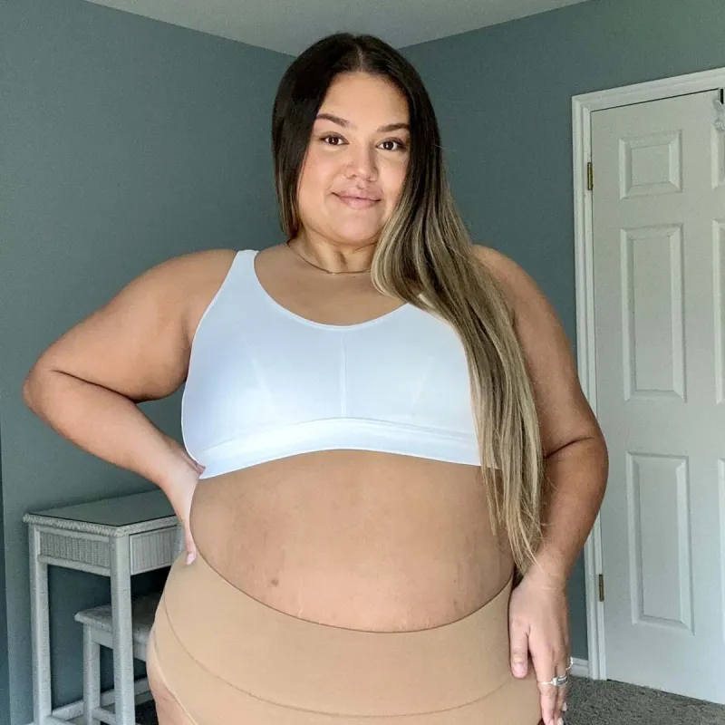 Organic Cotton Bra Regular Cup - White sold by Snag Tights