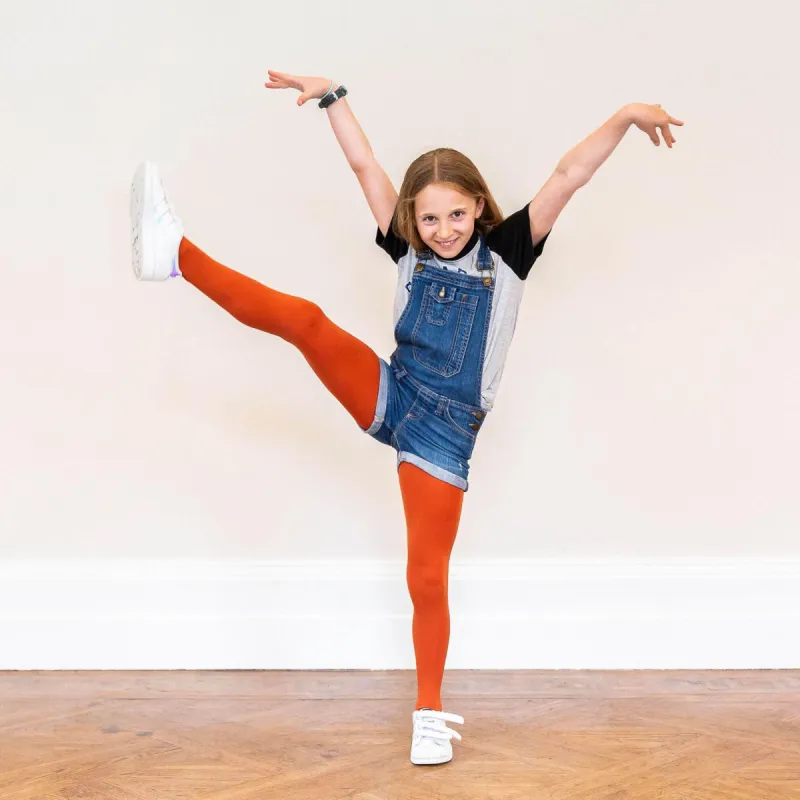 Tween Tights - Pumpkin Spice sold by Snag Tights