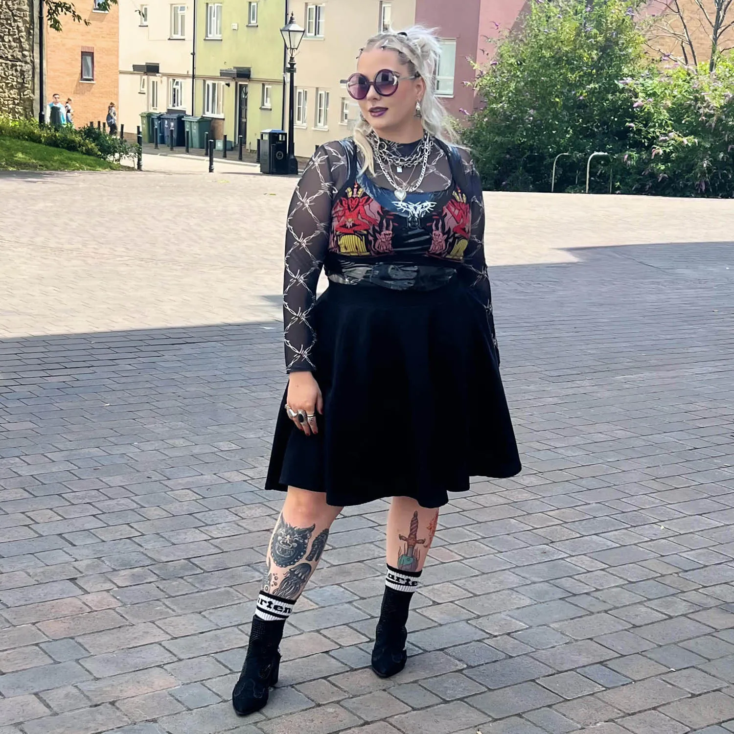 Ottoman Flare Skirt - Black sold by Snag Tights product image thumbnail 4