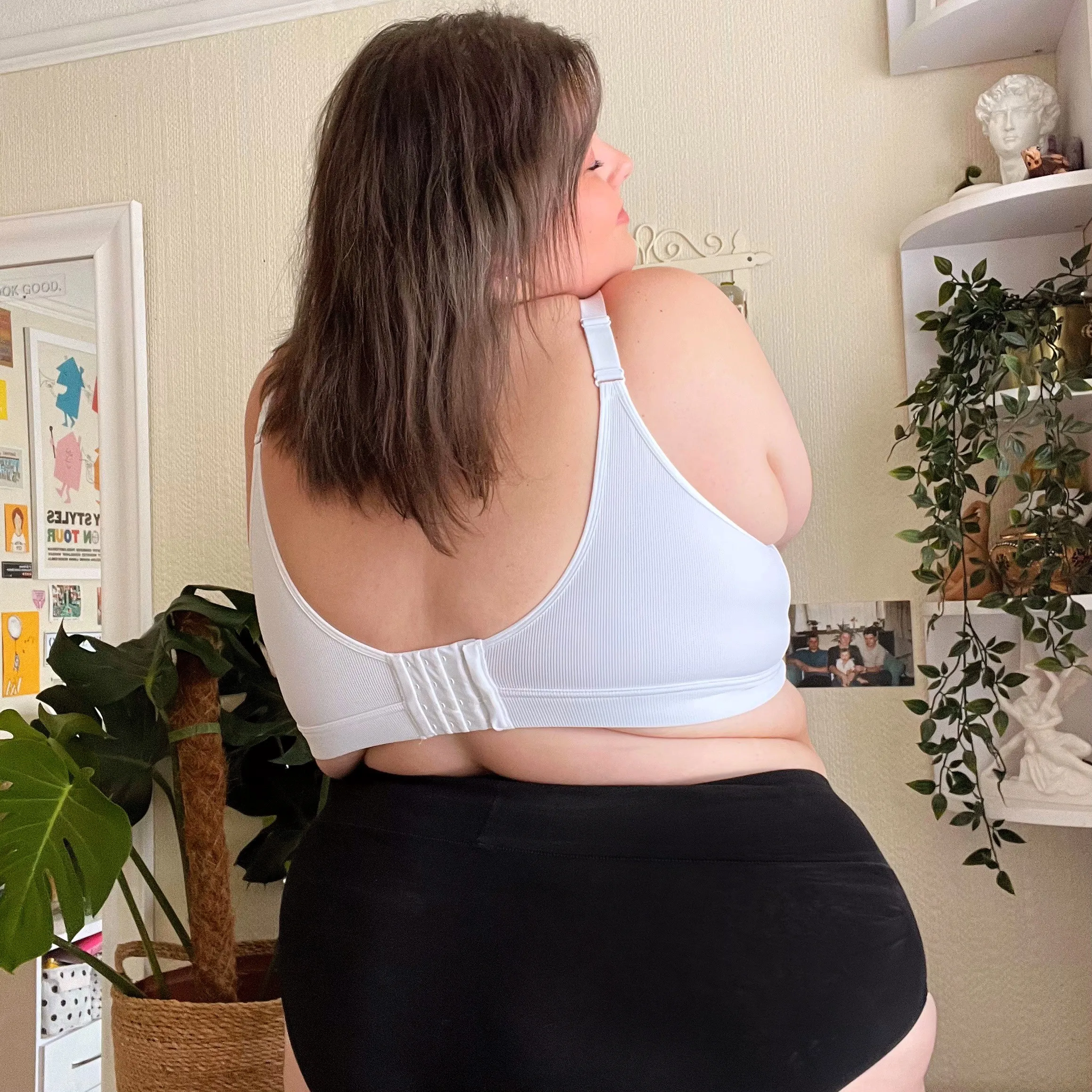 Ribbed Bra Regular Cup - White sold by Snag Tights product image thumbnail 5