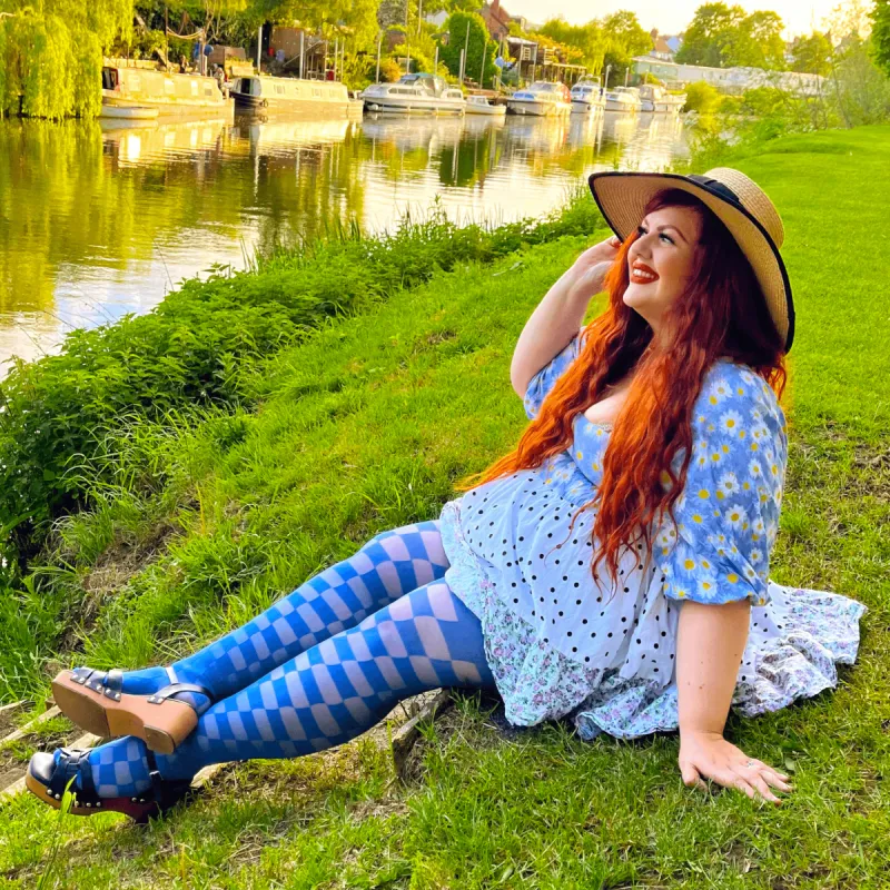 Racy - True Blue sold by Snag Tights