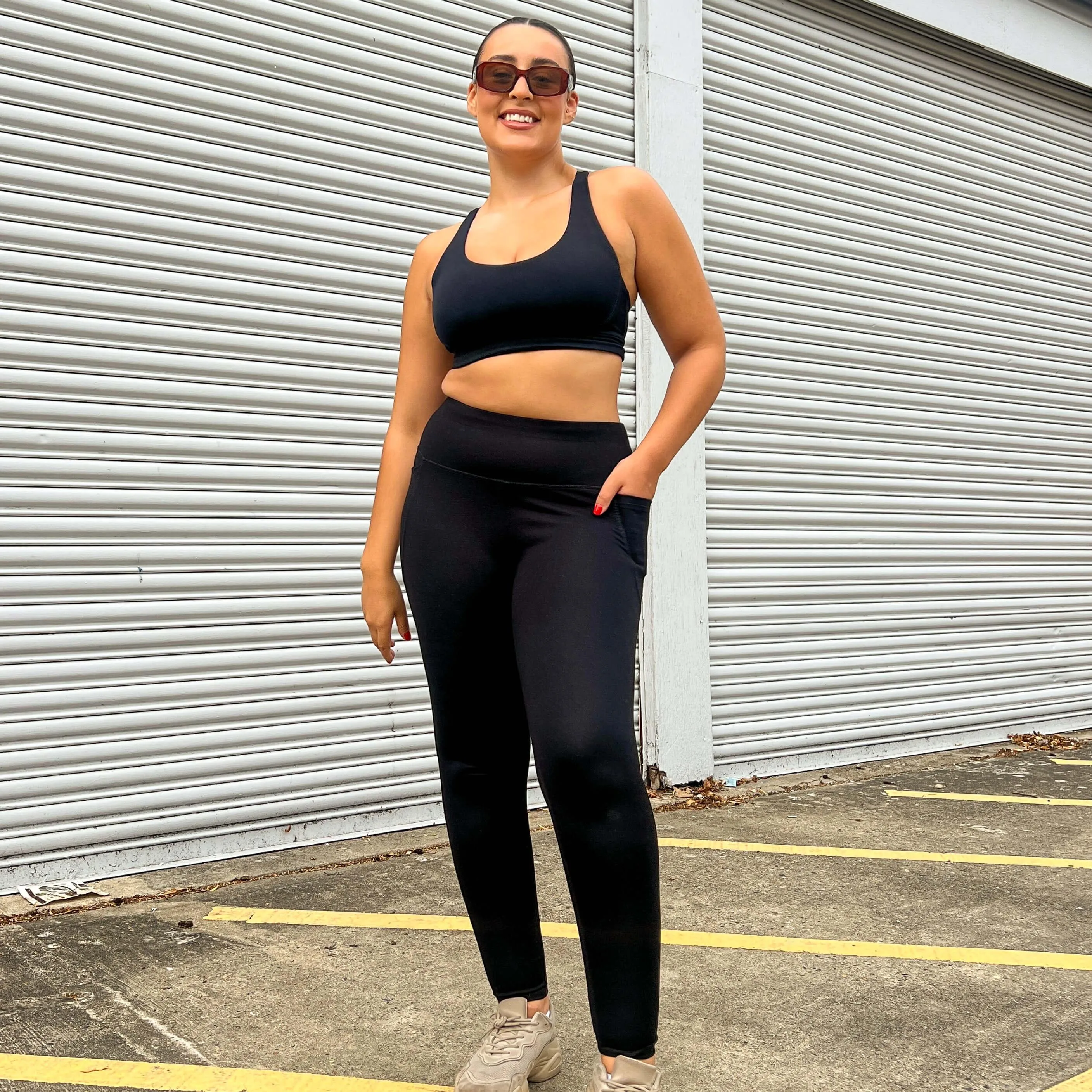 Squat Proof Long Leggings - Black sold by Snag Tights product image thumbnail 3