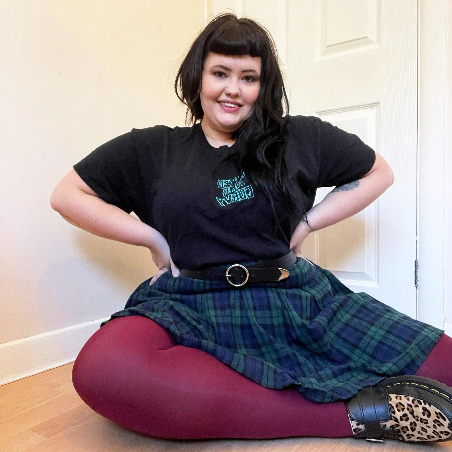 Opaque 80 Den Tights - Burgundy sold by Snag Tights product image thumbnail 2