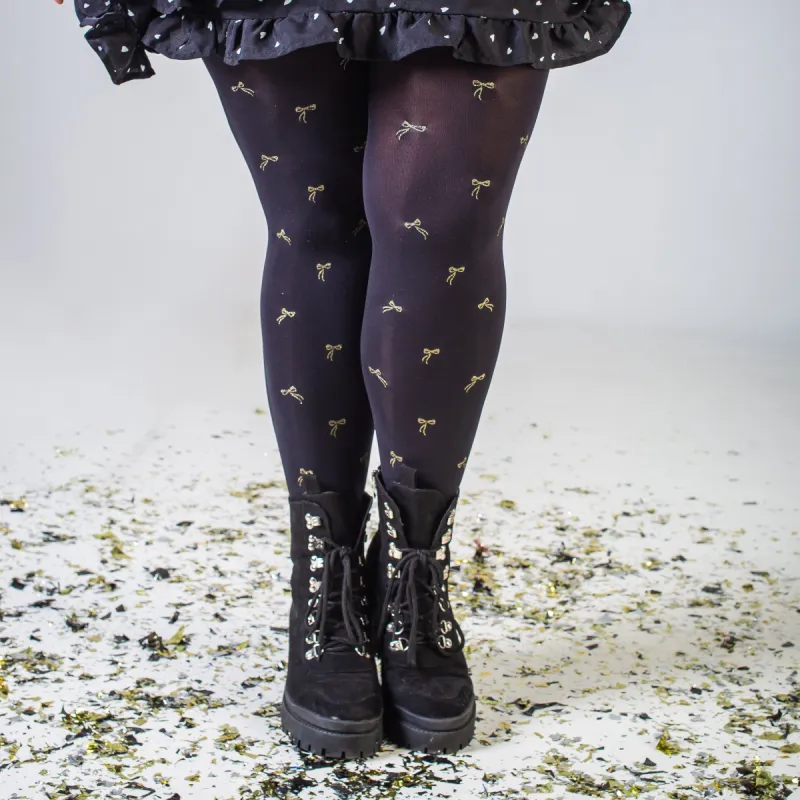 Christmas Tights - Tie Me Up sold by Snag Tights