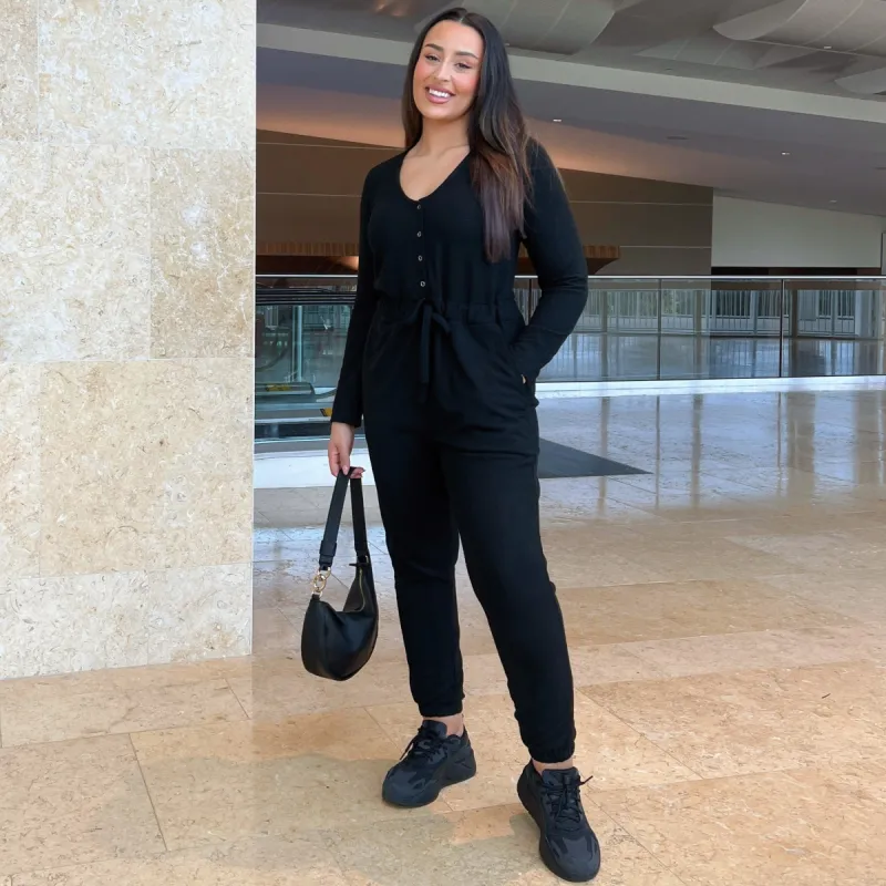 Jumpsuit - Black sold by Snag Tights