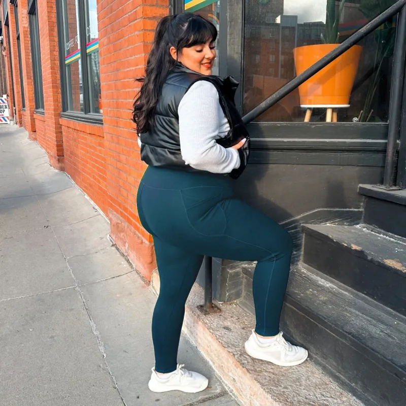 Long Squat Proof Leggings - Bone China (V2) sold by Snag Tights