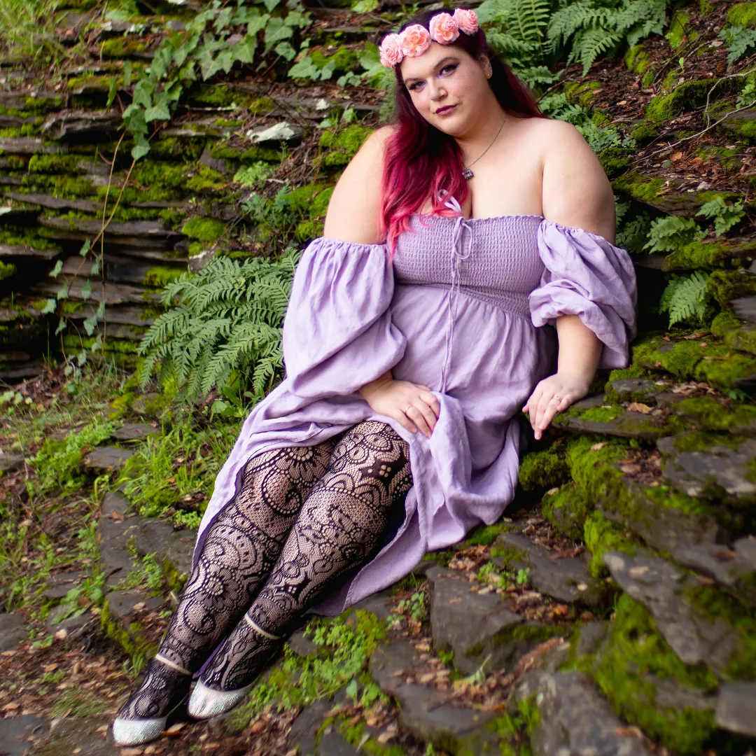 Botanical Fishnets - Black sold by Snag Tights product image thumbnail 3