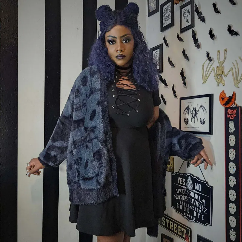 Catacomb Fluffy Cardigan sold by Snag Tights