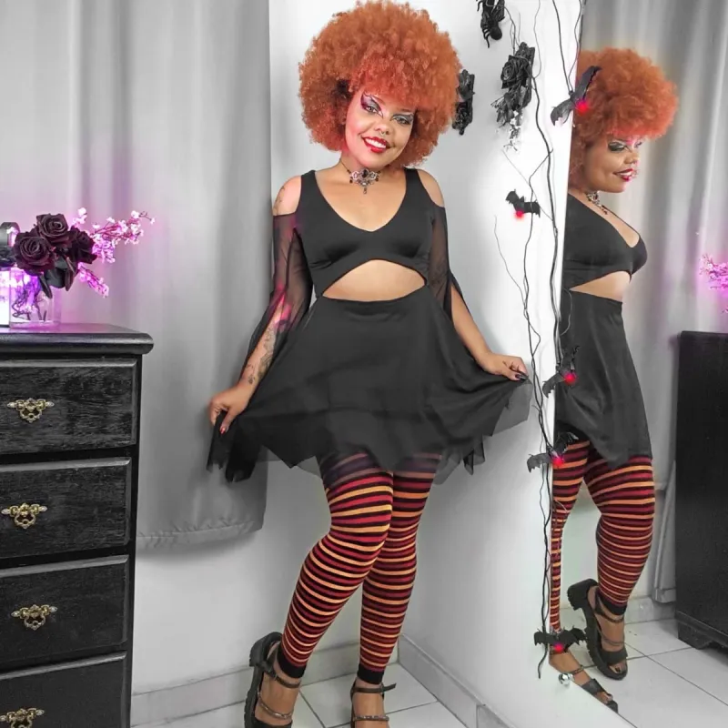 Cinnabar Footless Tights - Arctinae sold by Snag Tights