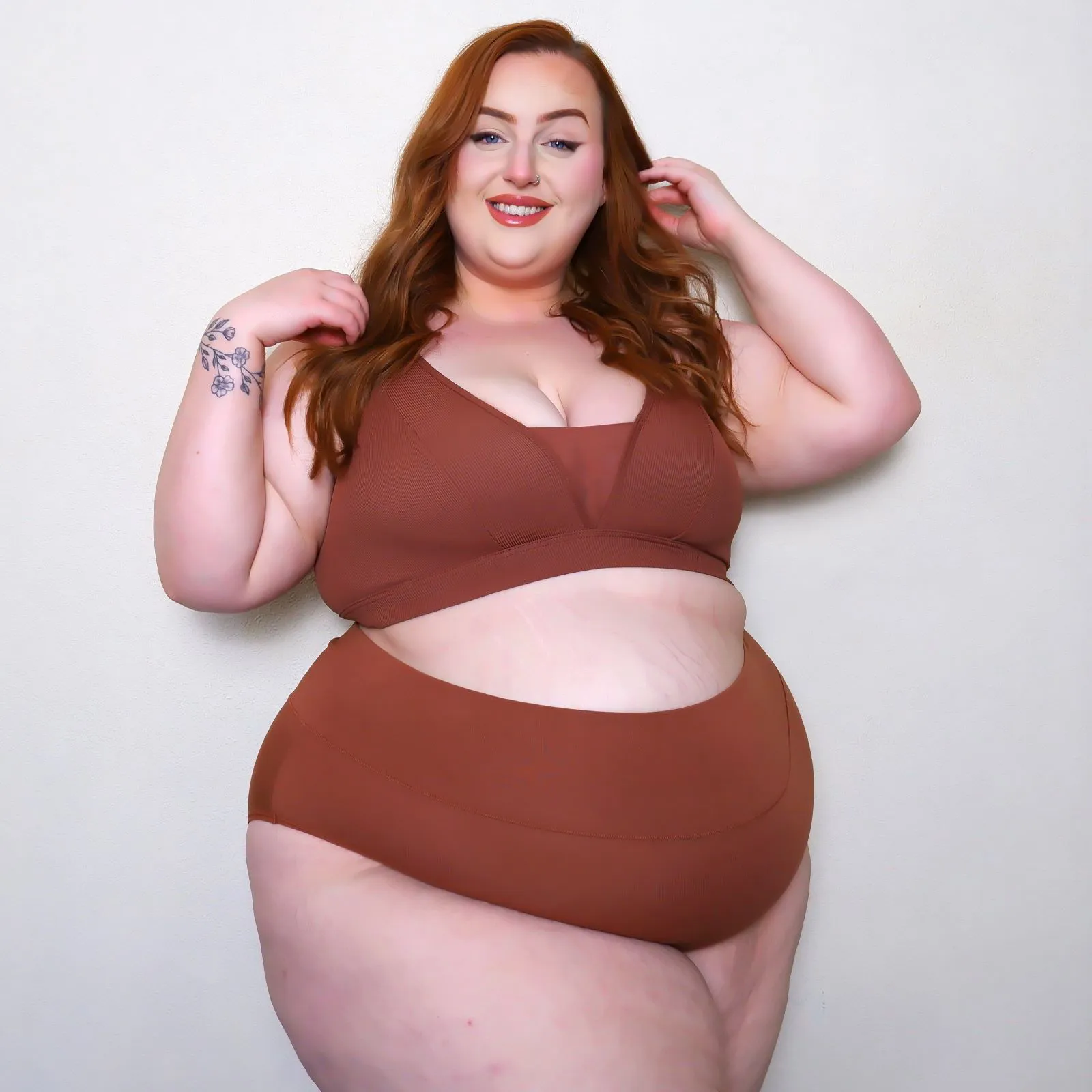 Everyday Ribbed Bra - Root Beer sold by Snag Tights product image thumbnail 2