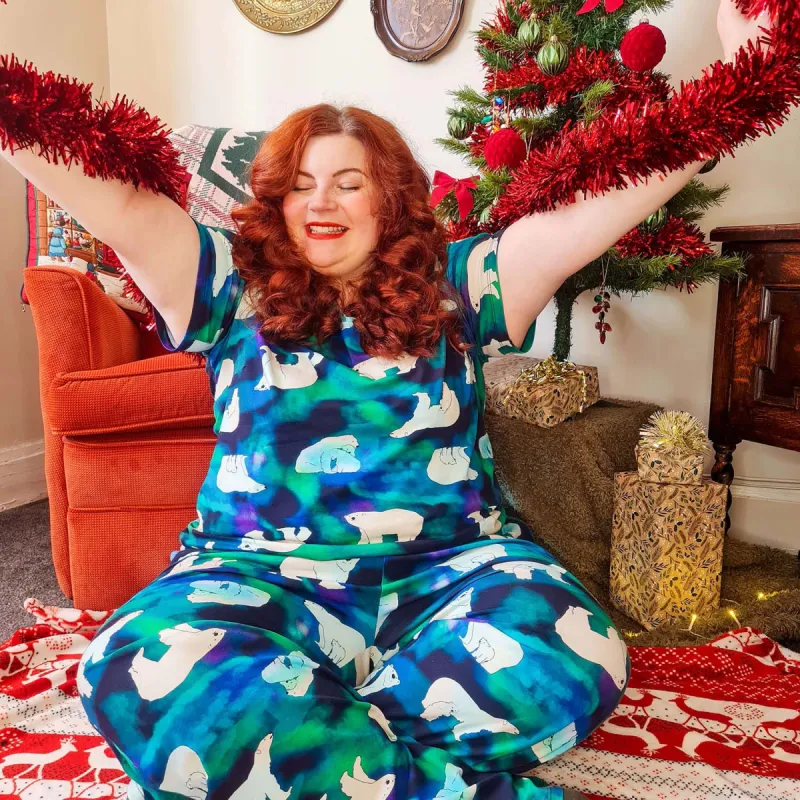 Organic Cotton Polar Bear PJ Top & Bottoms Bundle sold by Snag Tights