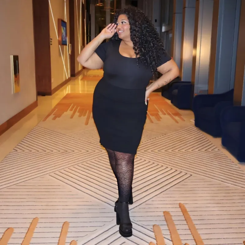 Mini Pencil Skirt - Archean made by Snag Tights