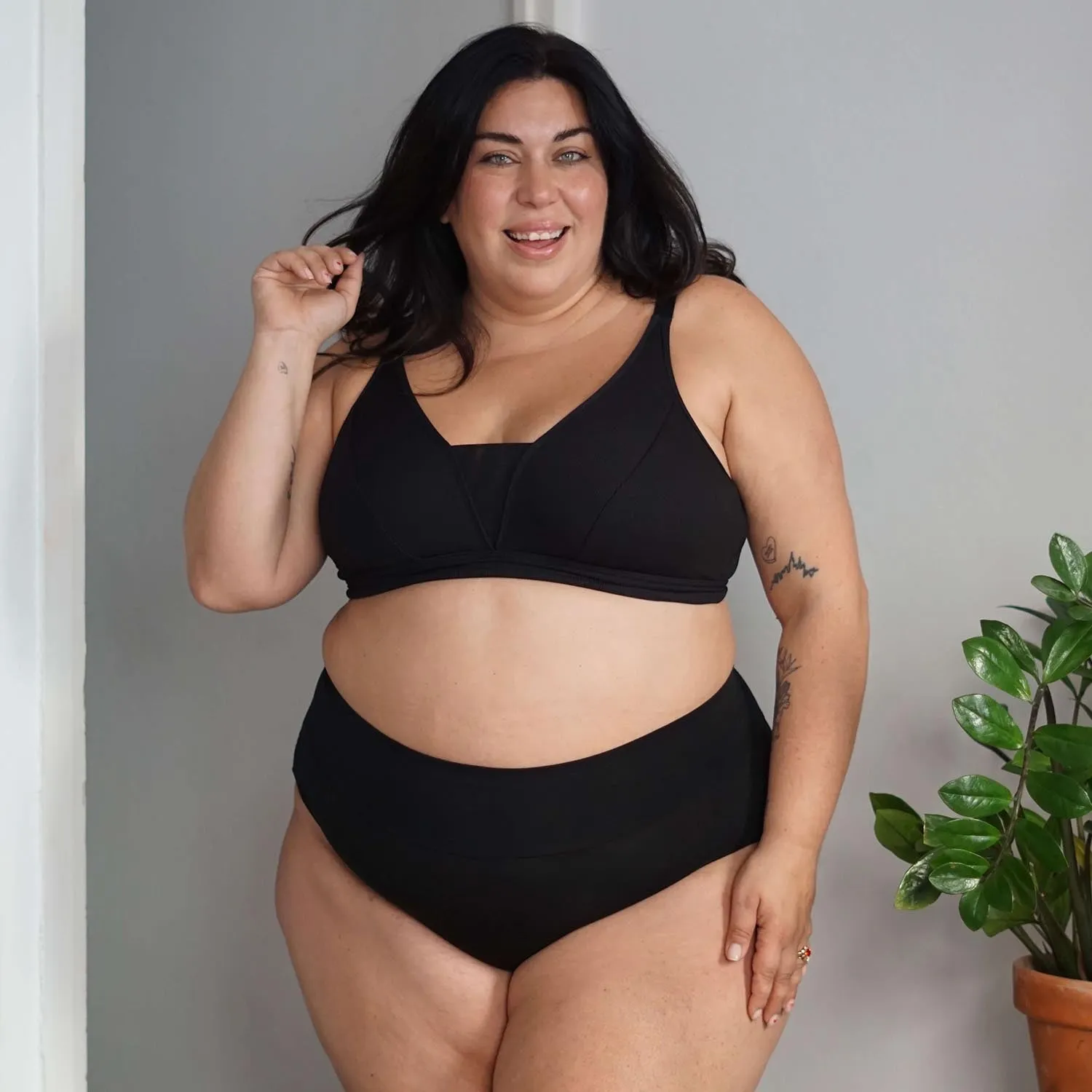 Organic Cotton Lacey Full Brief Panties sold by Snag Tights product image thumbnail 2