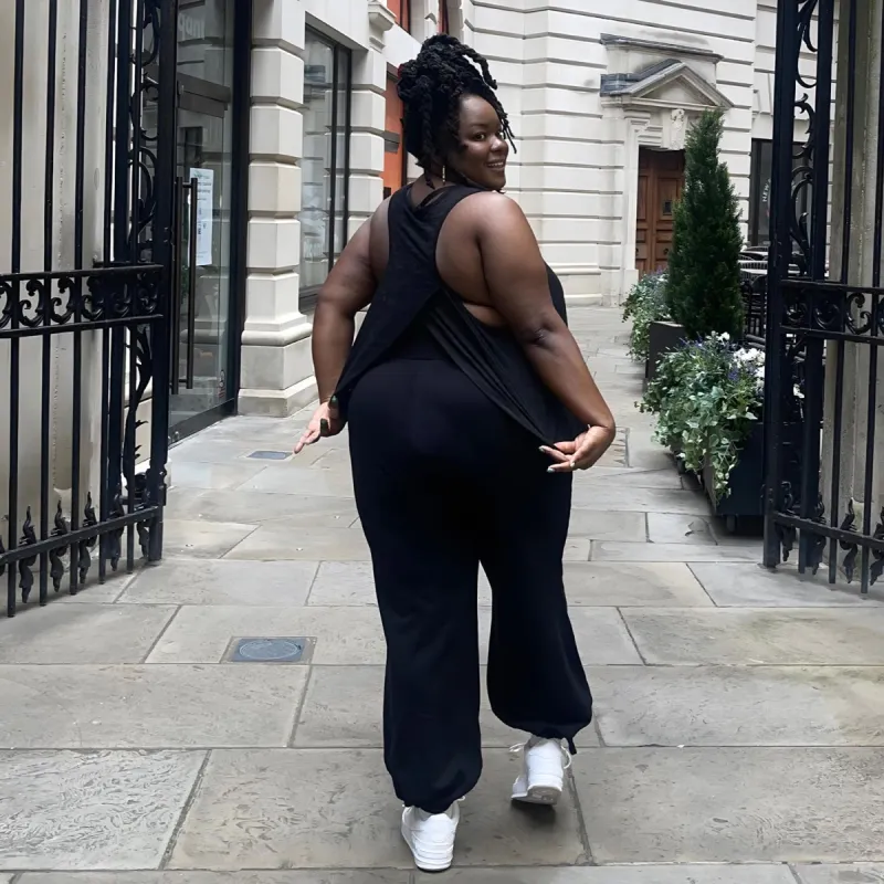 Wrap Back Vest - Black sold by Snag Tights