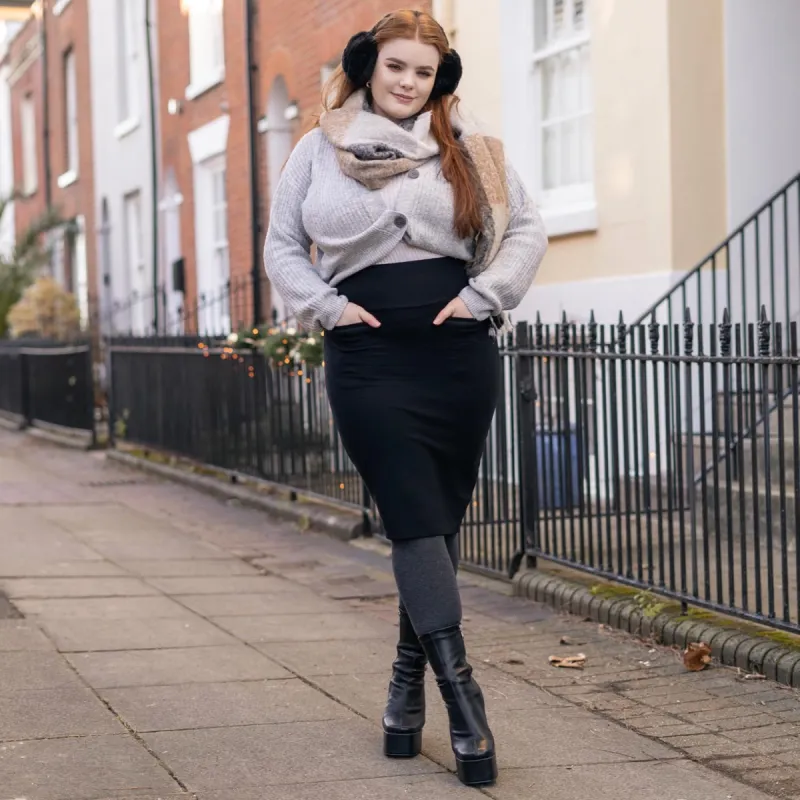 Pencil Skirt - Black (V2) sold by Snag Tights