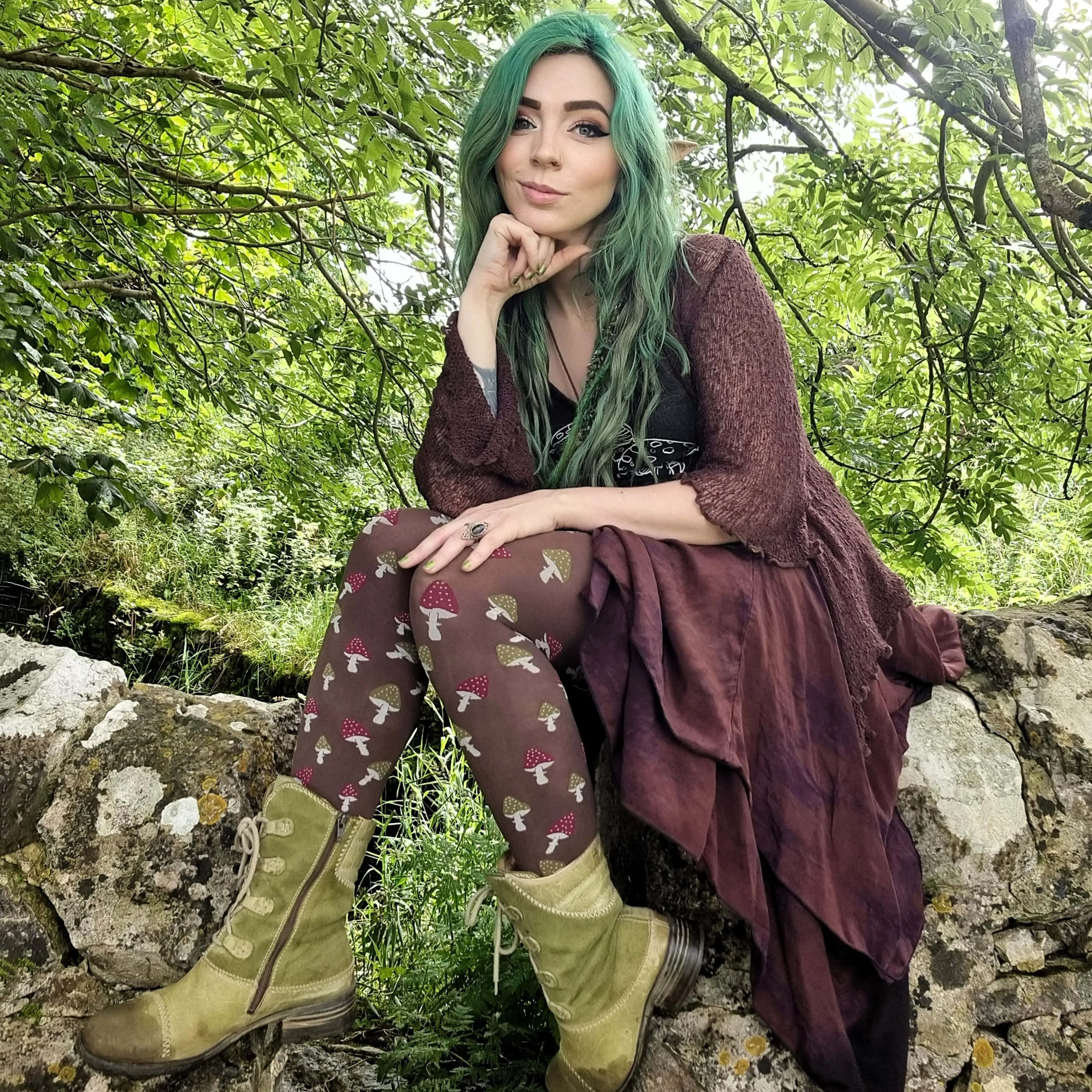 Pattern Tights - Toadstool sold by Snag Tights product image thumbnail 4