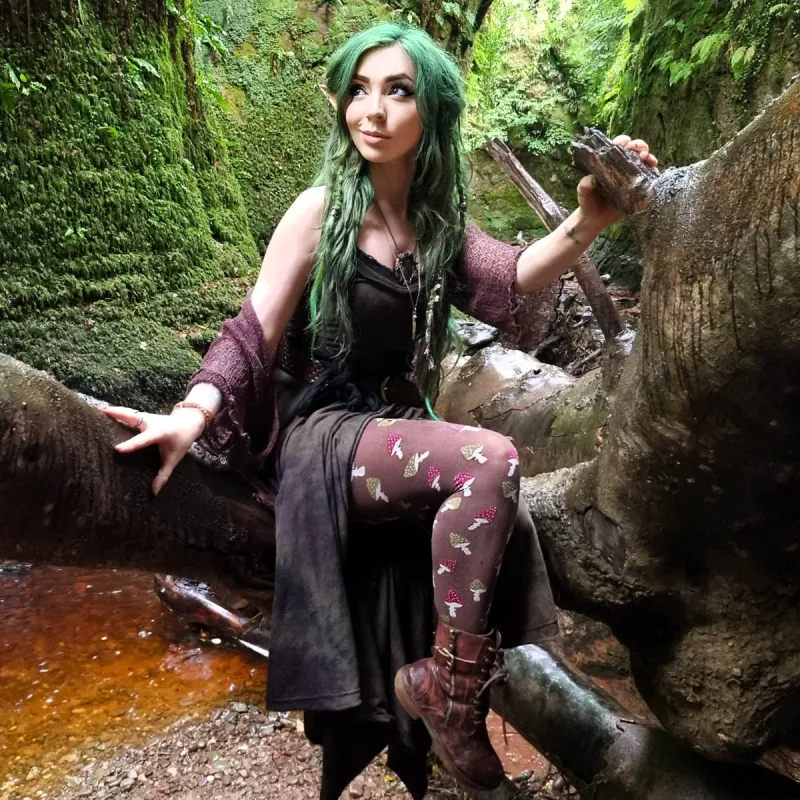 Pattern Tights - Toadstool sold by Snag Tights