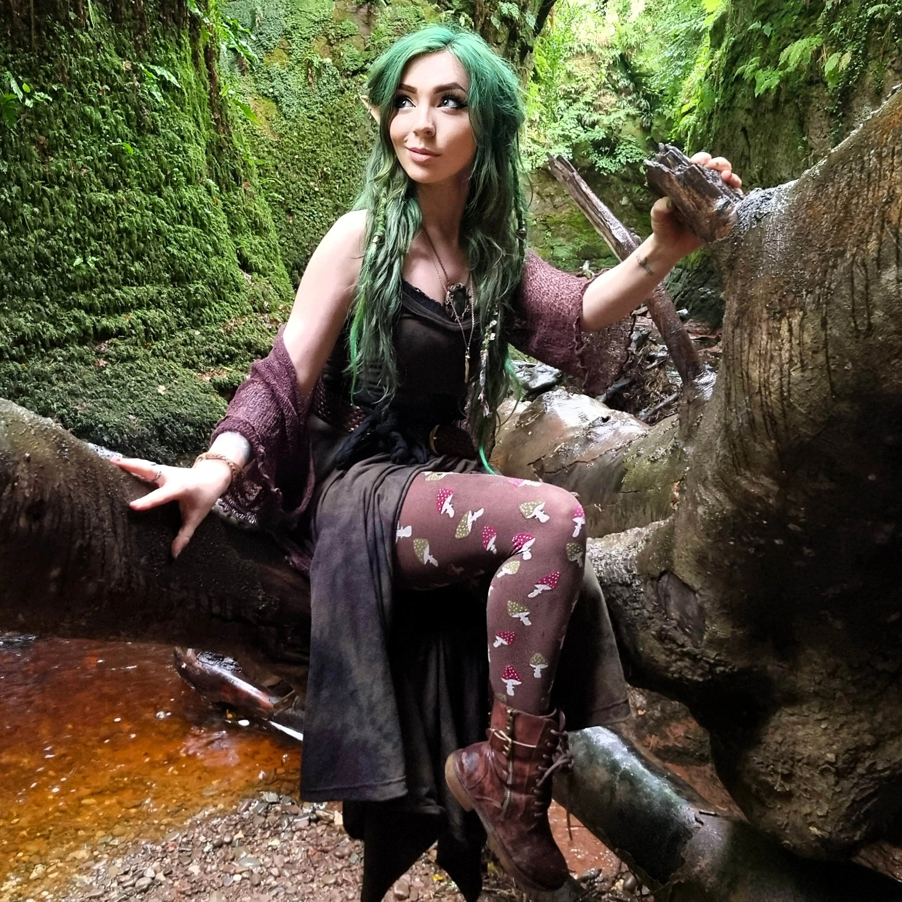 Pattern Tights - Toadstool sold by Snag Tights