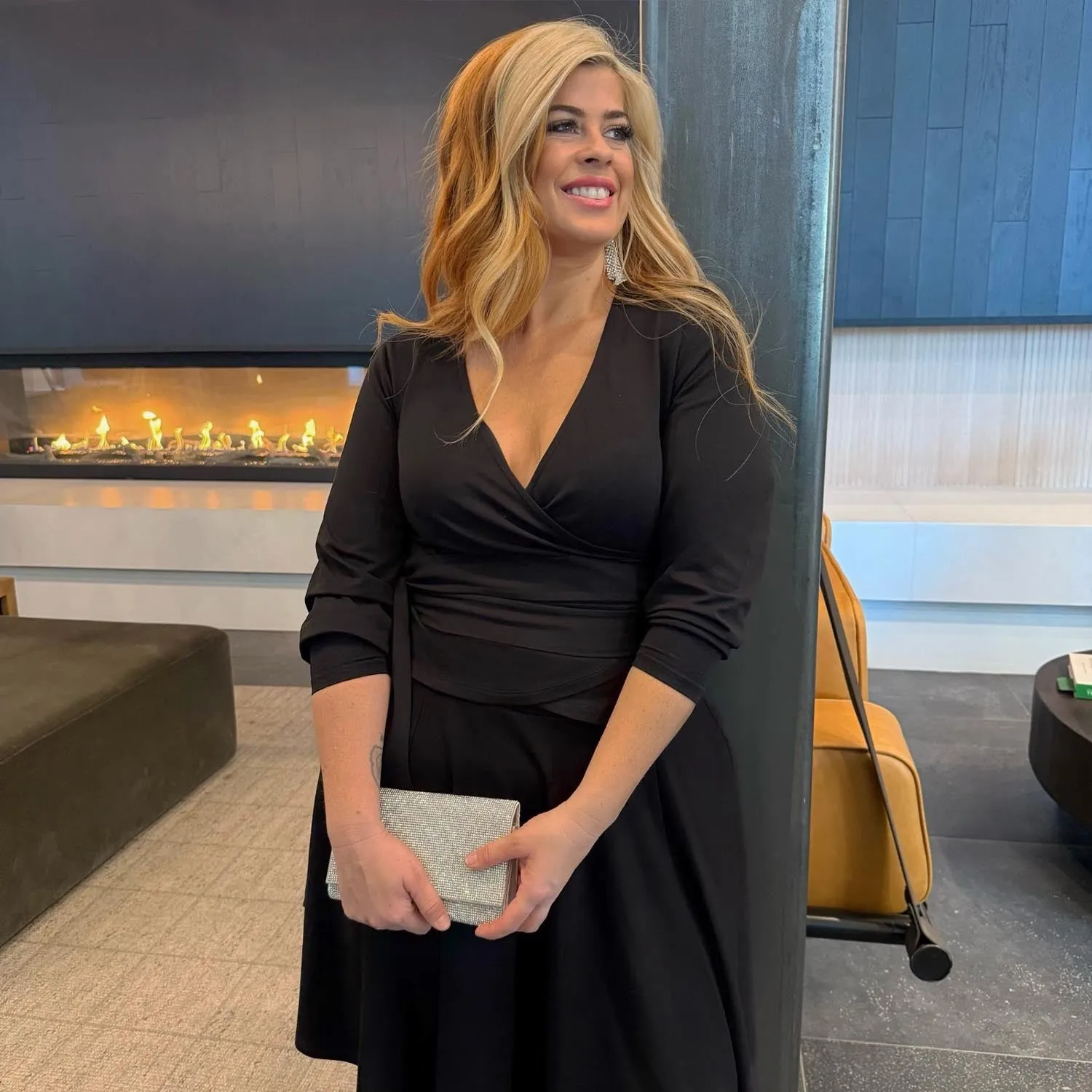 Organic Cotton Wrap Top - Black sold by Snag Tights product image thumbnail 4