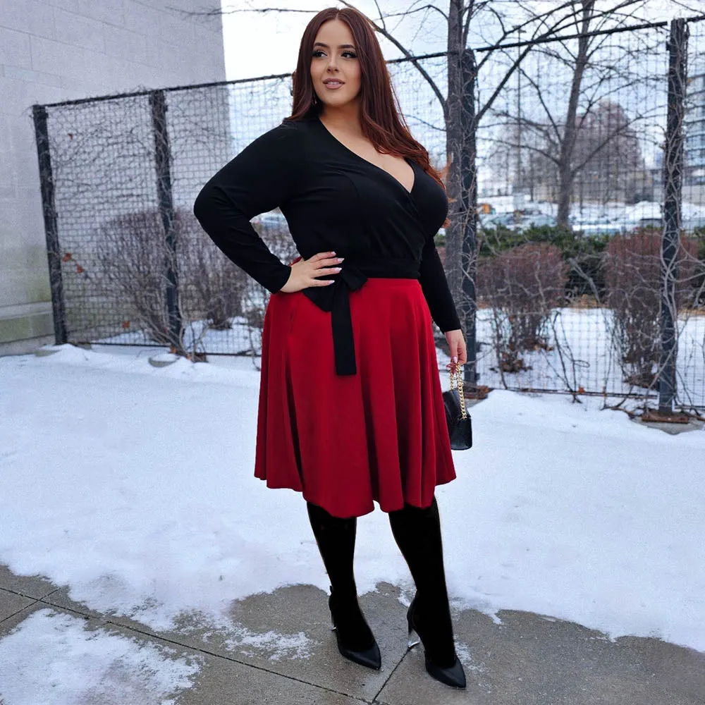 Organic Cotton Wrap Top - Black sold by Snag Tights product image thumbnail 3