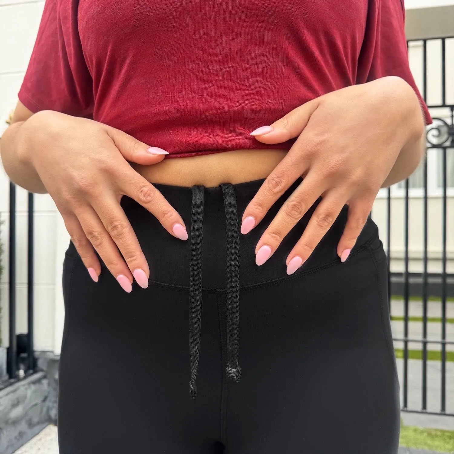 Long Buttery Leggings With Design - Black sold by Snag Tights product image thumbnail 5