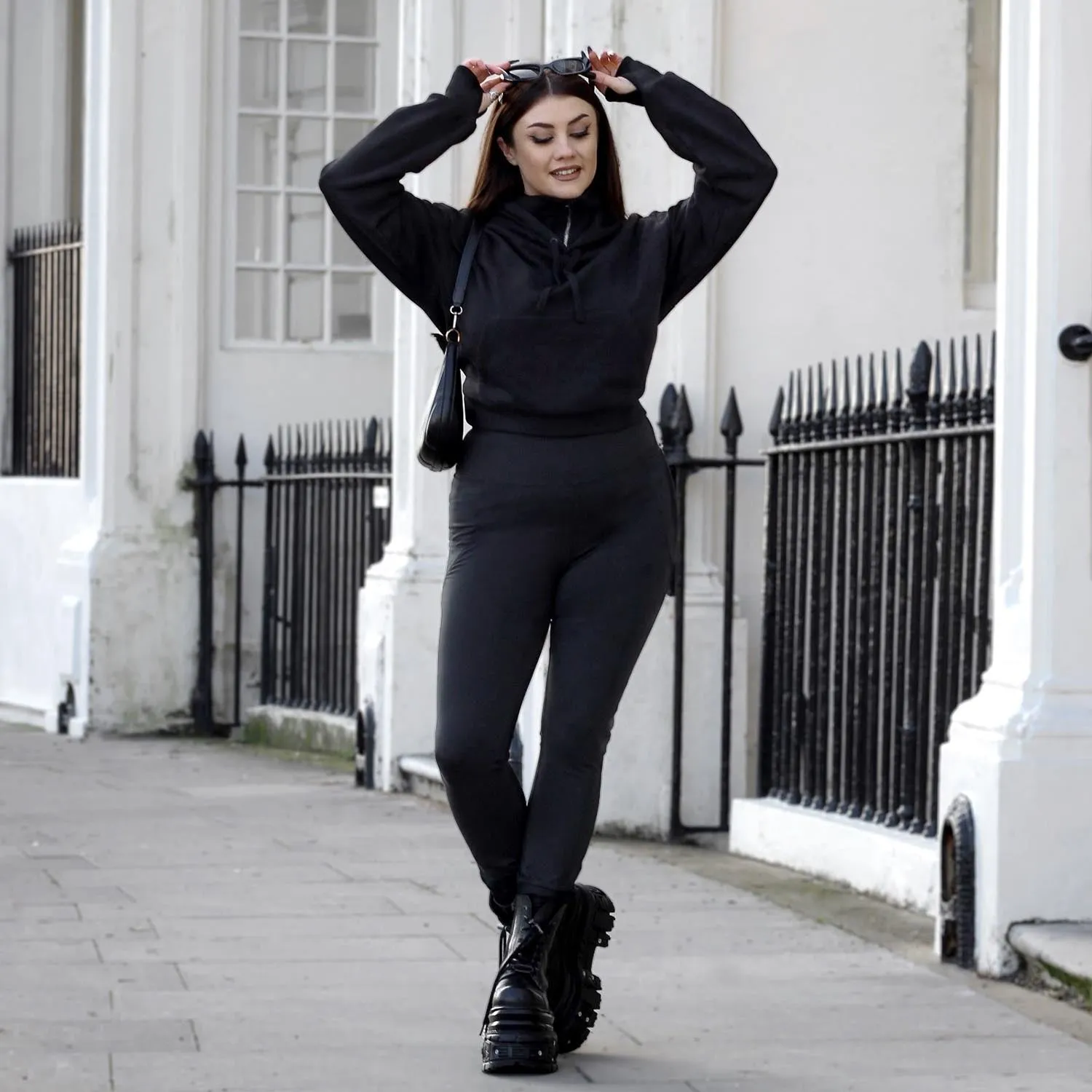 Long Buttery Leggings - Black sold by Snag Tights product image thumbnail 5