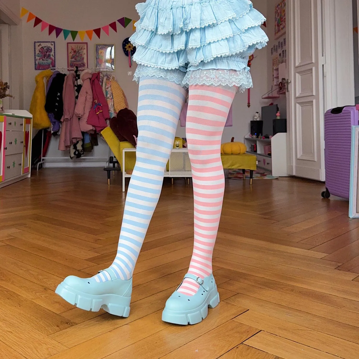 Duo Tights - Blush Breeze sold by Snag Tights product image thumbnail 2