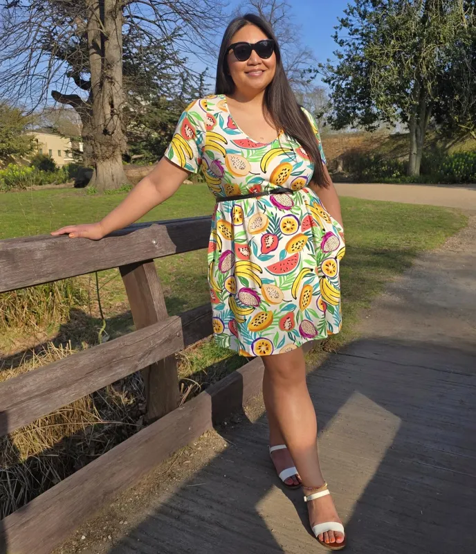 Organic Club Tropicana Day/Nightdress With Sleeves sold by Snag Tights