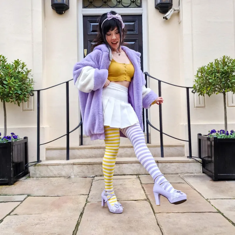 Duo Tights - Mellow Yellow sold by Snag Tights