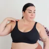 Organic Cotton Comfort Bra - 3 x Black sold by Snag Tights