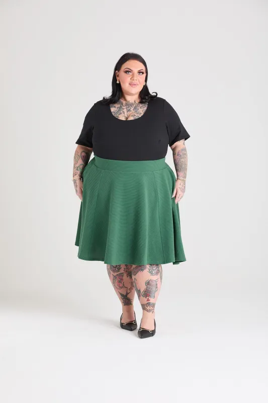 Ottoman Flare Skirt - Petit Pois sold by Snag Tights