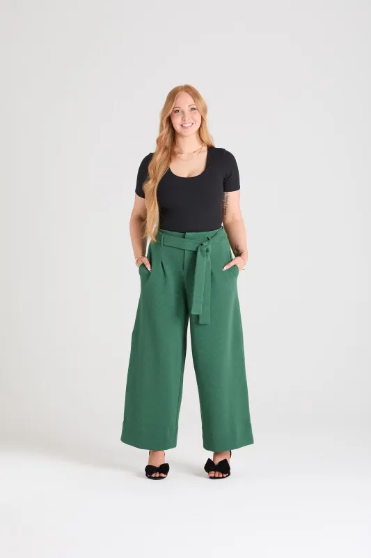 Ottoman Wide Leg Tailored Trousers  - Petit Pois sold by Snag Tights