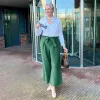 Ottoman Wide Leg Tailored Trousers - Petit Pois sold by Snag Tights