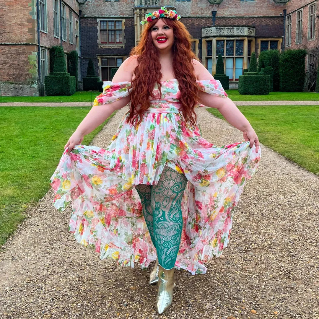 Botanical Fishnets - Foliage sold by Snag Tights product image thumbnail 2