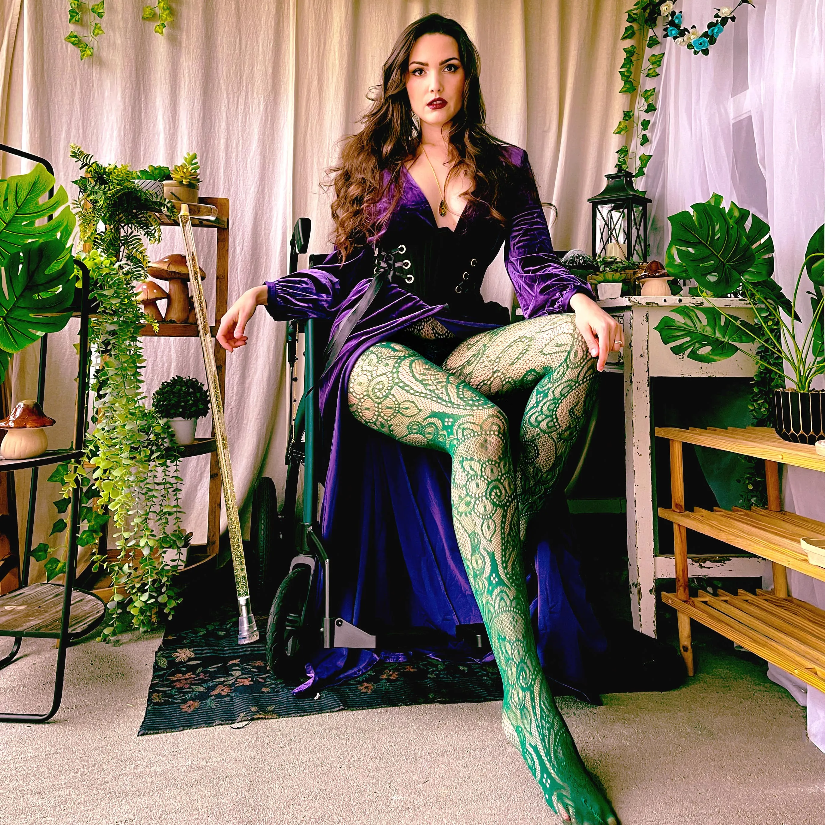 Botanical Fishnets - Foliage sold by Snag Tights