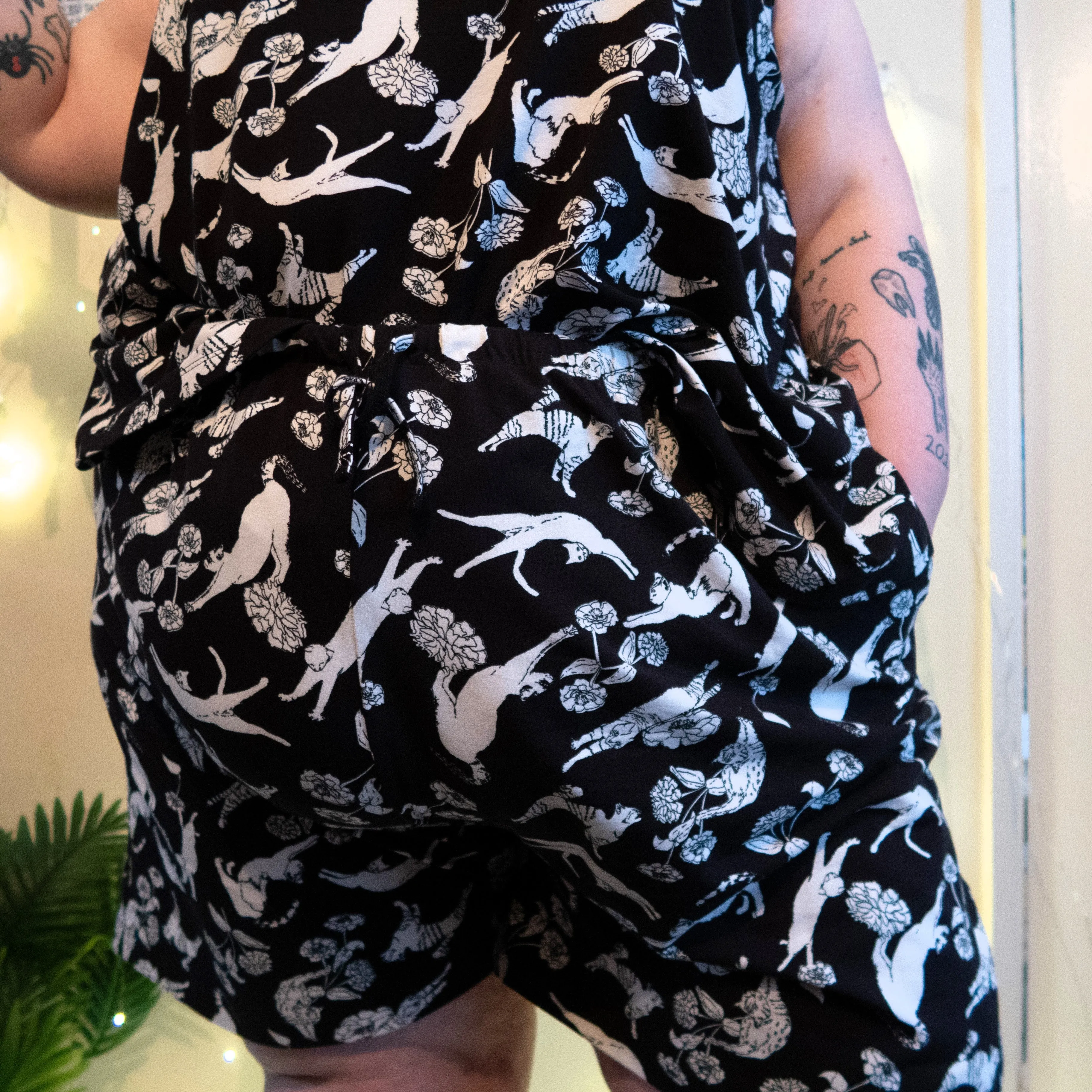 Organic Cotton PJ Shorts - Catnap sold by Snag Tights product image thumbnail 4